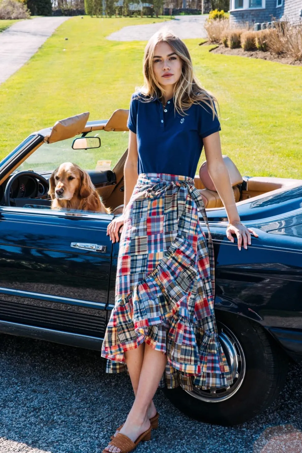 Jacqueline Patchwork Madras Skirt