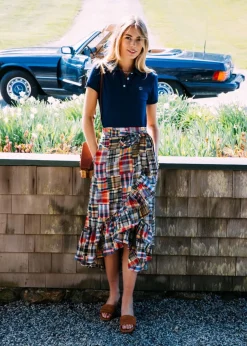 Jacqueline Patchwork Madras Skirt