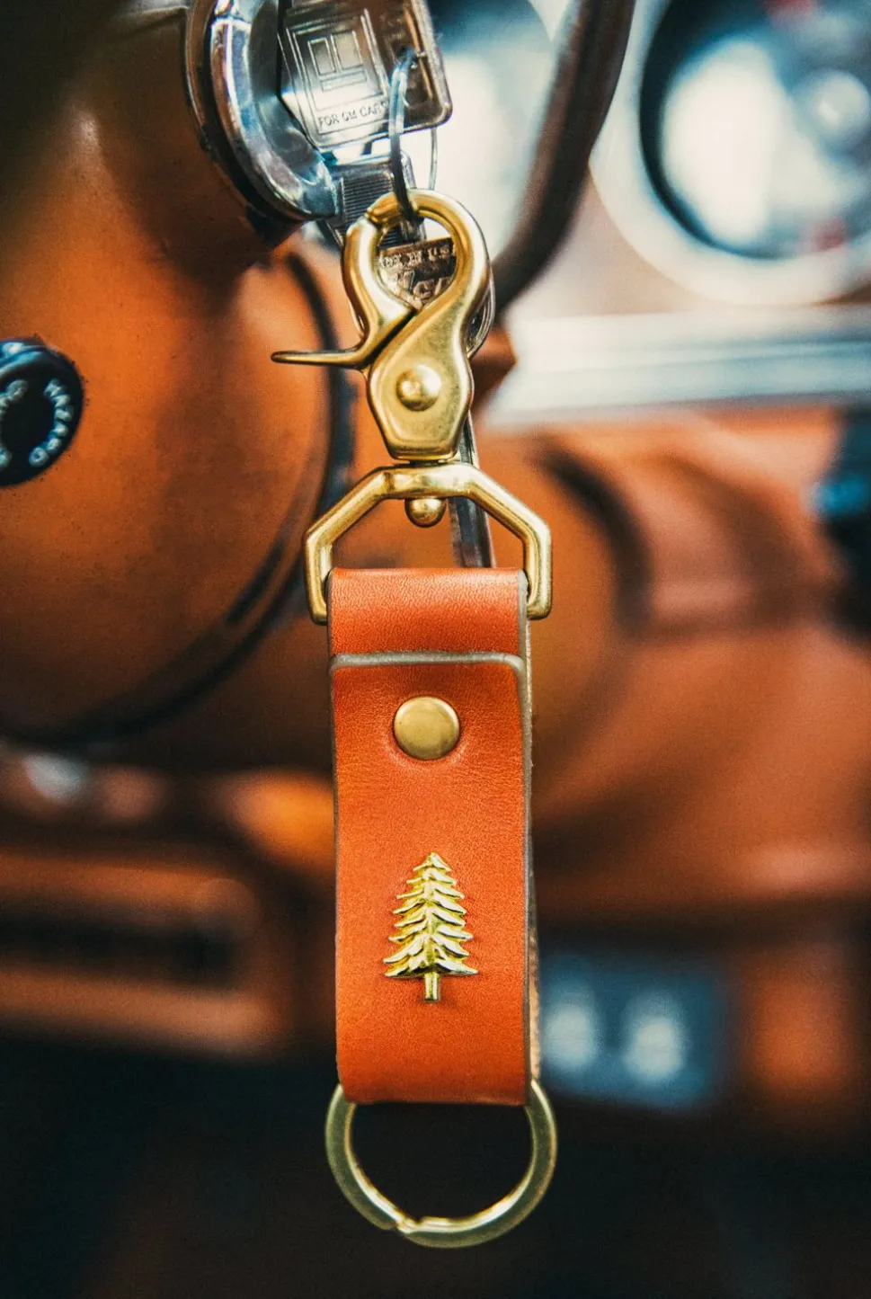 New England Pine Keychain