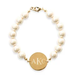 Pearl Monogram Bracelet